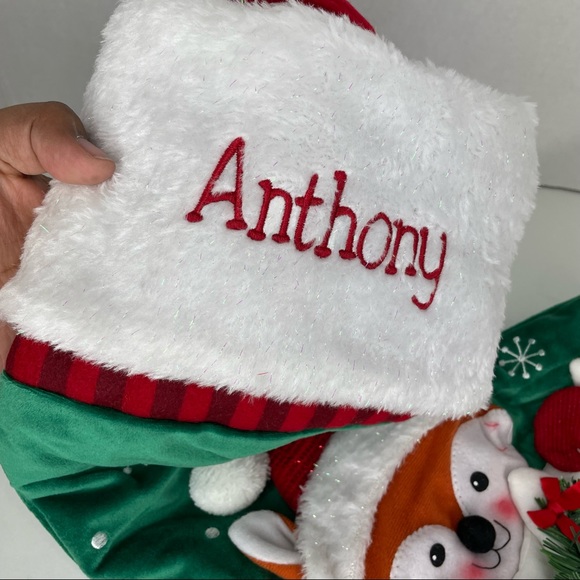 3D Light Up Stocking with Fox and Anthony Name - Picture 5 of 9